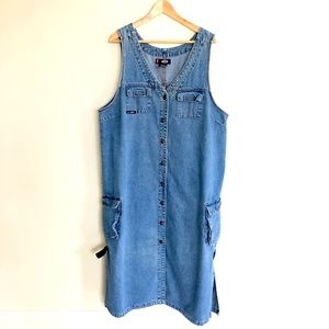 BONGO | Vintage 90’s Denim Jean Jumper Dress size 1X